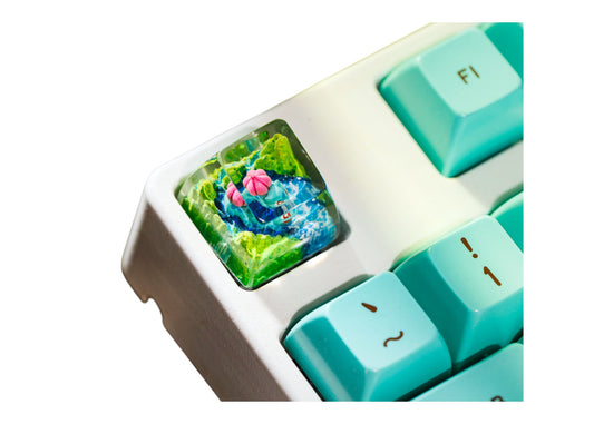 Keycap Bulbasaur Grass Waterfall | Artisan Mechanical Keycap