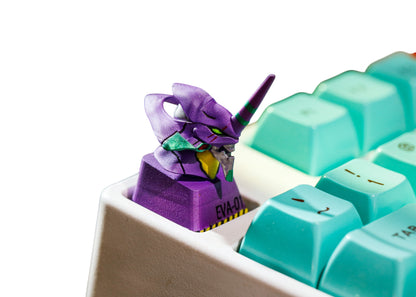 Keycap Eva 1 Horn Purple | Artisan Mechanical Keycap