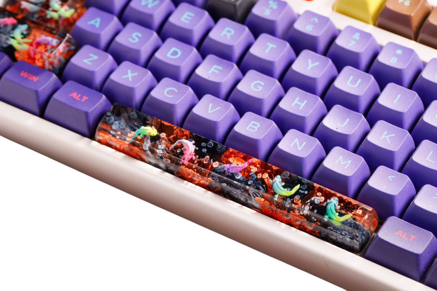 Keycap Nine Horn Fish Orange Black Base 1U