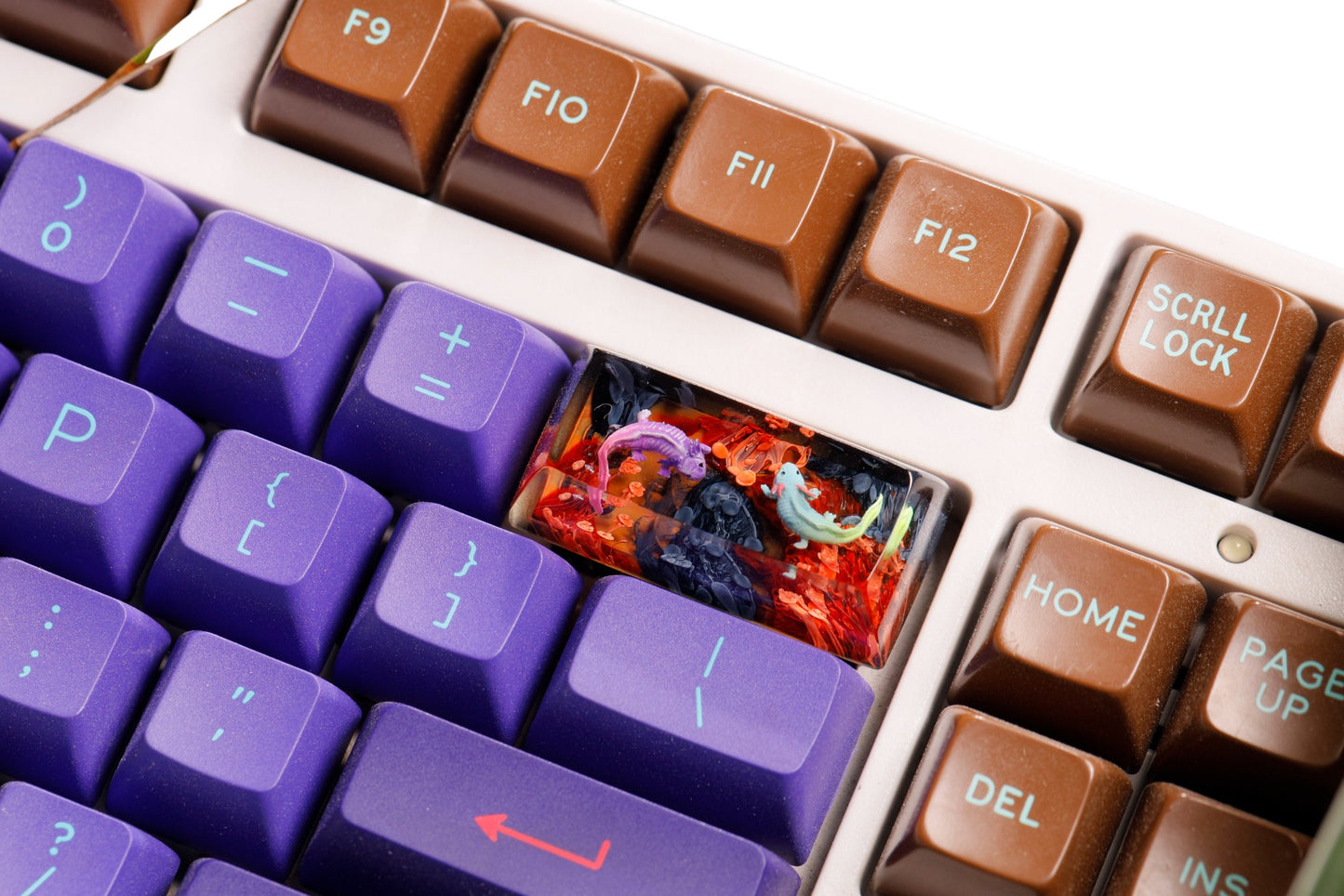 Keycap Nine Horn Fish Orange Black Base 1U