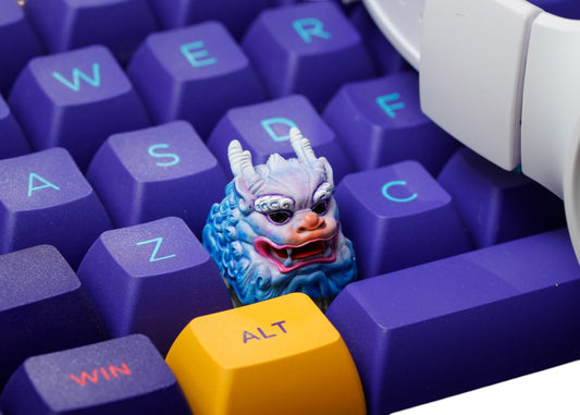 Keycap Unicorn Blue Horizontal Brow | Artisan Keycap