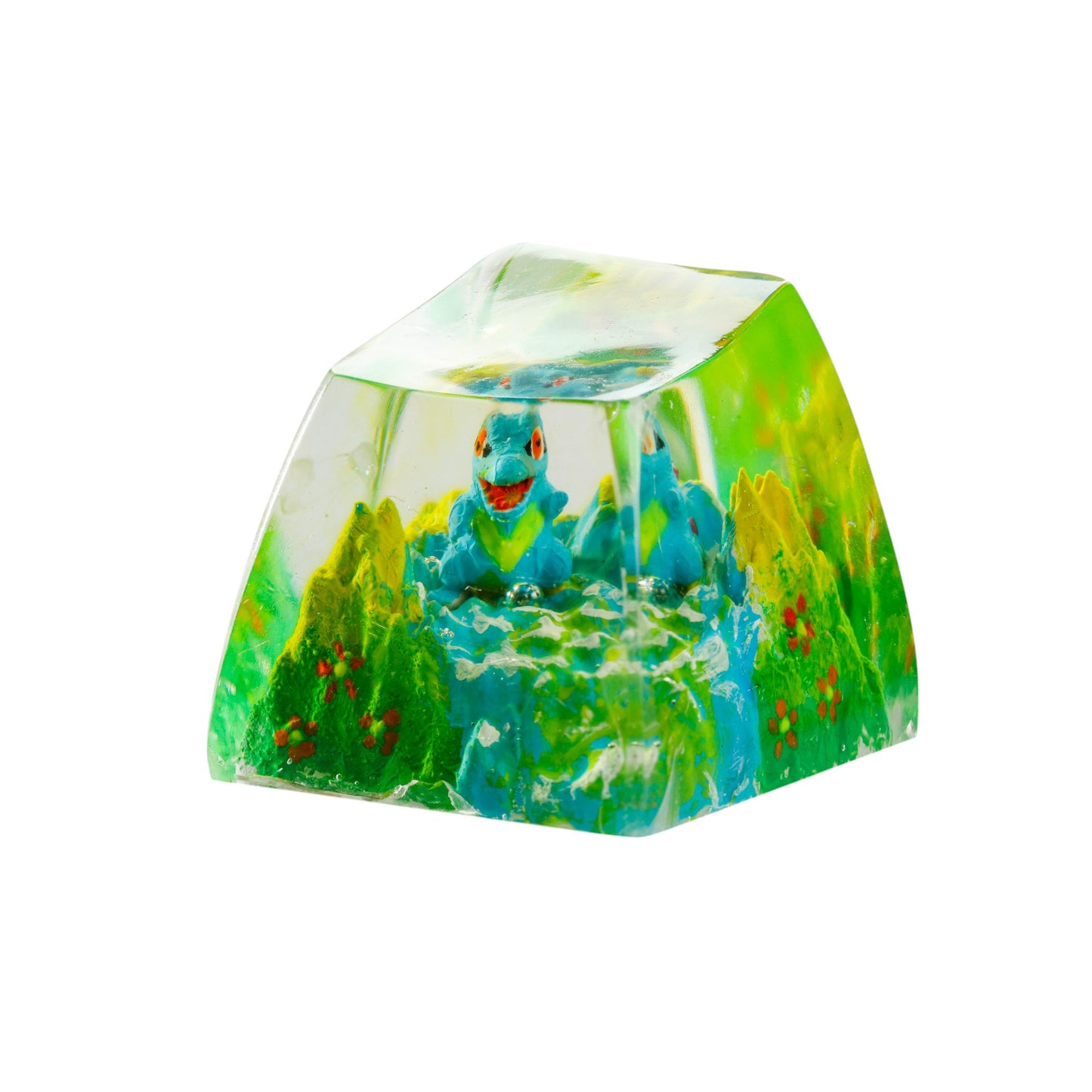 Keycap Totodile Grass Waterfall | Artisan Mechanical Keycap