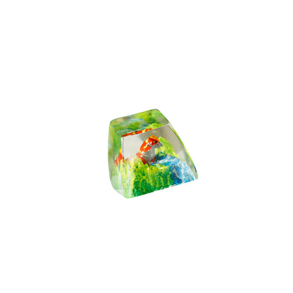 Keycap Groudon Grass Waterfall | Artisan Mechanical Keycap