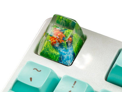 Keycap Groudon Grass Waterfall | Artisan Mechanical Keycap
