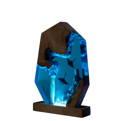 Stingray Resin Lamp – Ocean Night Light – Signature Edition