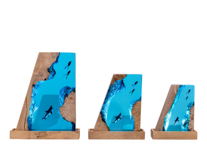 Shark Resin Lamp – Ocean Night Light - Model CB1