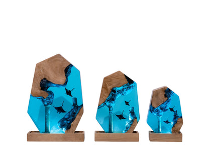 Stingray Resin Lamp – Ocean Night Light – Signature Edition