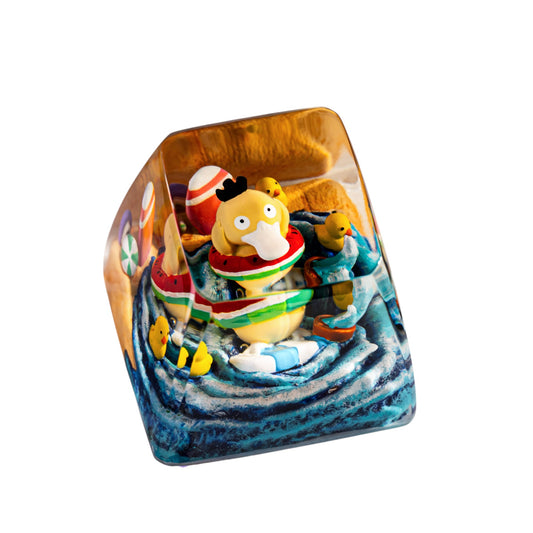 Keycap Psyduck Float New | Artisan Mechanical Keycap