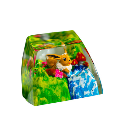 Keycap Eevee Grass Waterfall | Artisan Mechanical Keycap