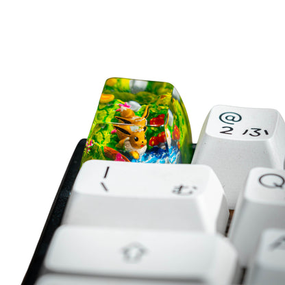 Keycap Eevee Grass Waterfall | Artisan Mechanical Keycap