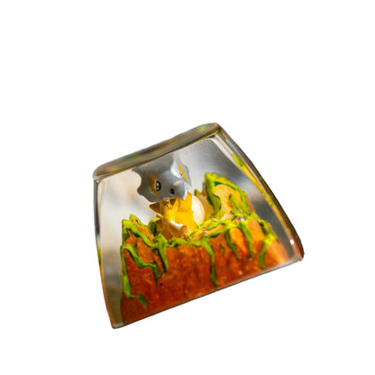 Keycap Cubone Yellow Base | Artisan Mechanical Keycap