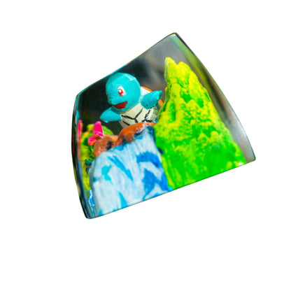 Keycap Squirtle Grass Waterfall | Artisan Mechanical Keycap