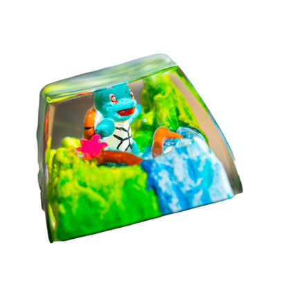 Keycap Squirtle Grass Waterfall | Artisan Mechanical Keycap