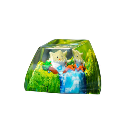 Keycap Togepi Grass Waterfall | Artisan Mechanical Keycap