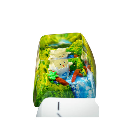Keycap Togepi Grass Waterfall | Artisan Mechanical Keycap