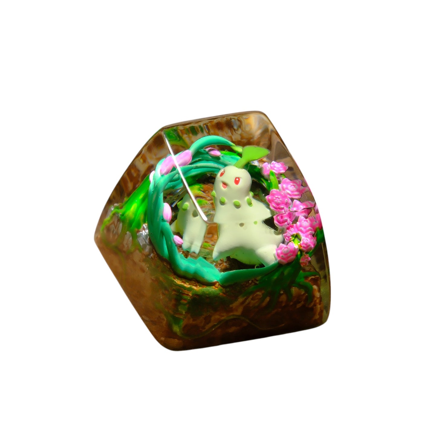 Keycap Chikorita New | Artisan Mechanical Keycap