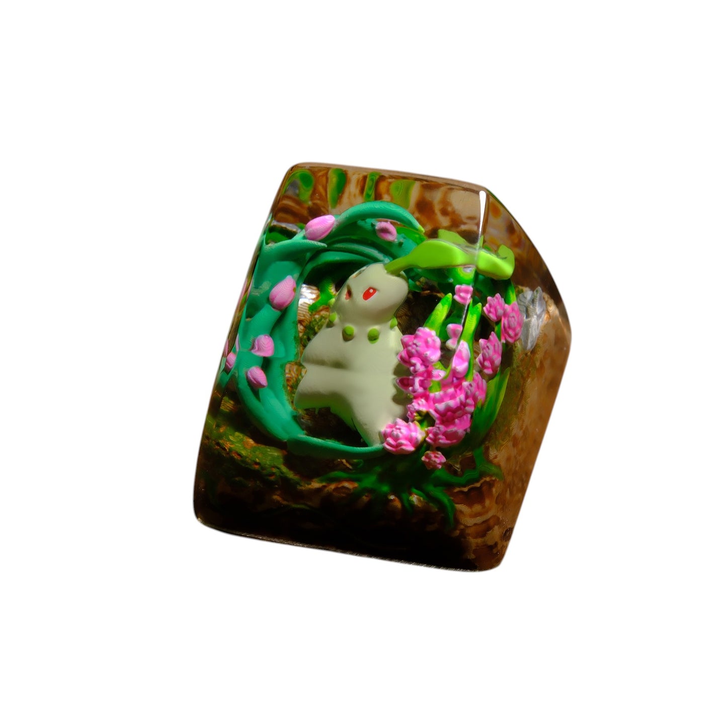 Keycap Chikorita New | Artisan Mechanical Keycap
