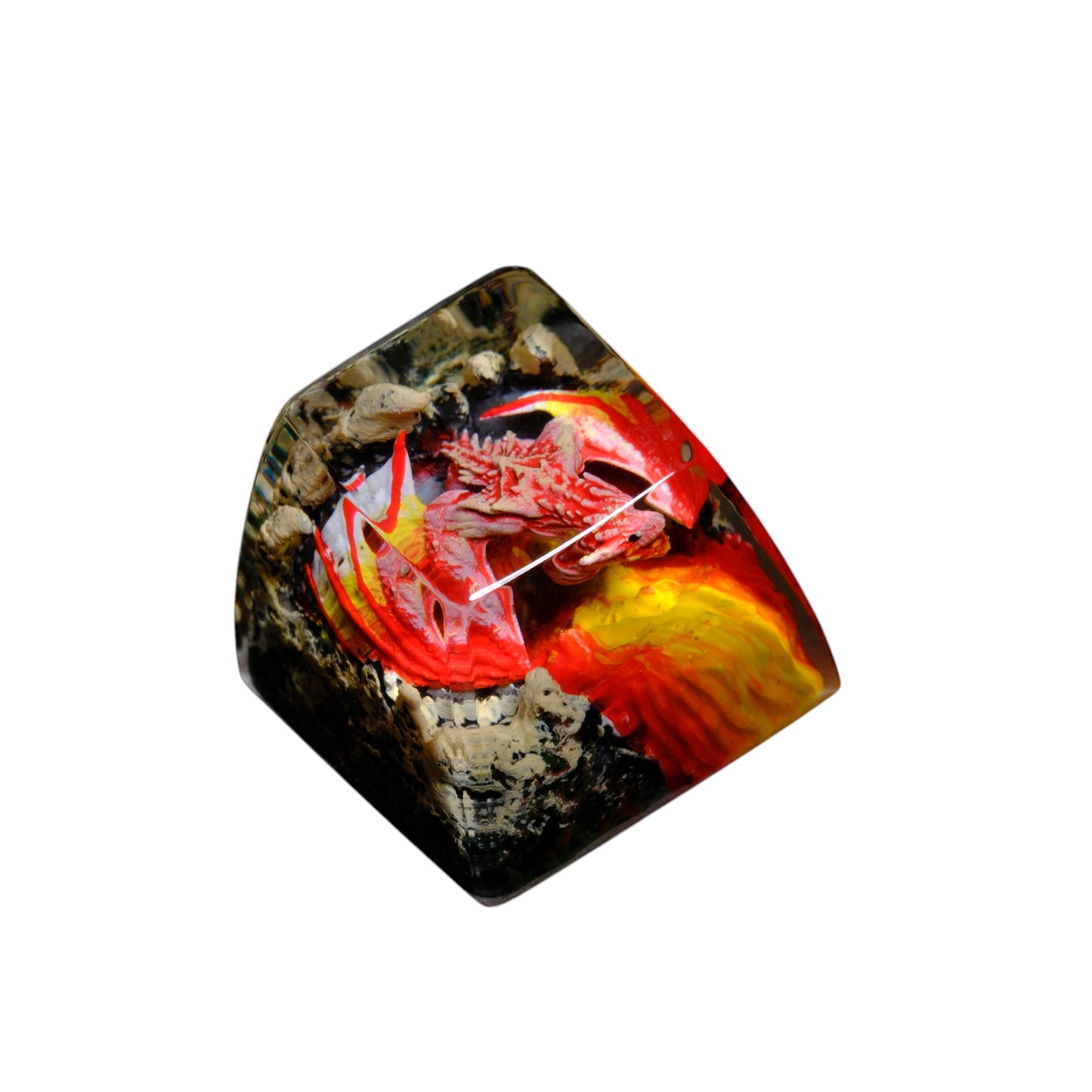 Keycap Red Dragon Fire Base | Artisan Mechanical Keycap