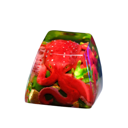 Keycap Octopus Red | Artisan Mechanical Keycap