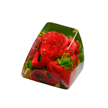 Keycap Octopus Red | Artisan Mechanical Keycap