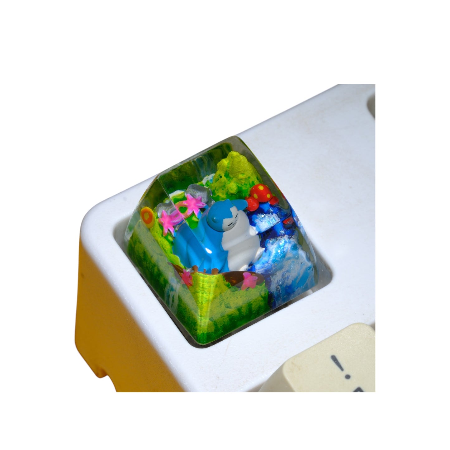 Keycap Snorlax Mushroom Flower | Artisan Mechanical Keycap