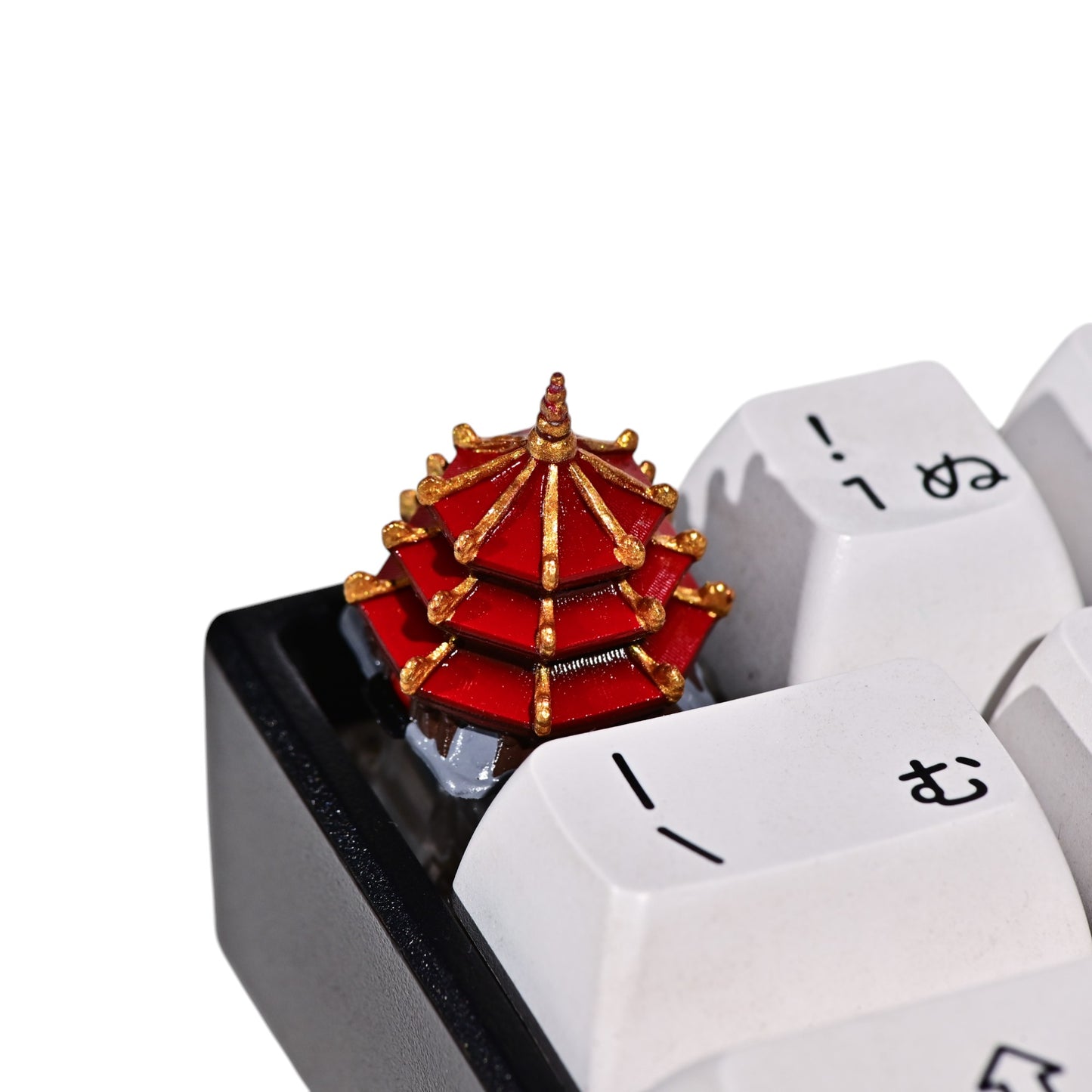 Keycap Red Temple and Pagoda | Artisan Mechanical Keycap