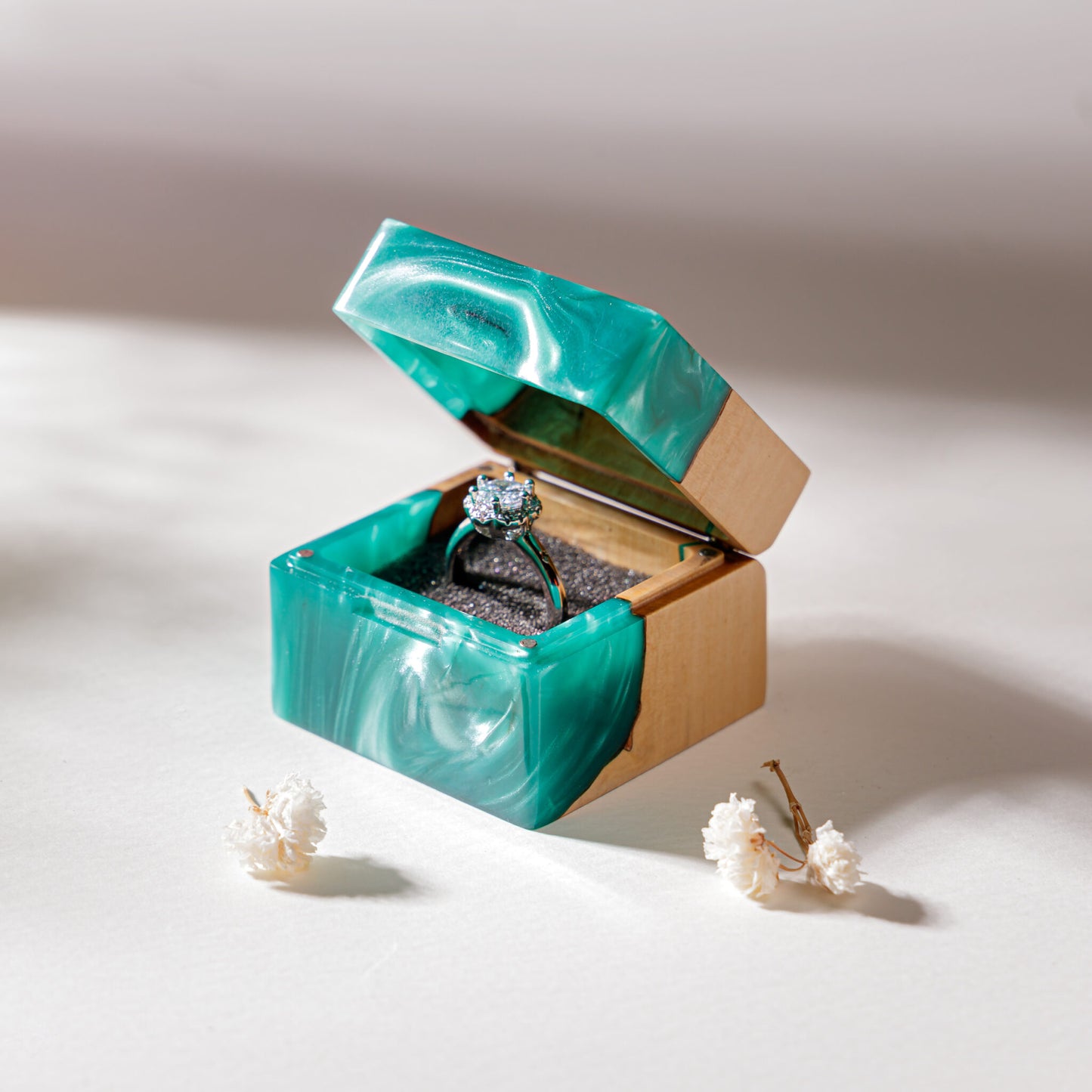 Engagement Custom Ring Box Gift for Bridal Square