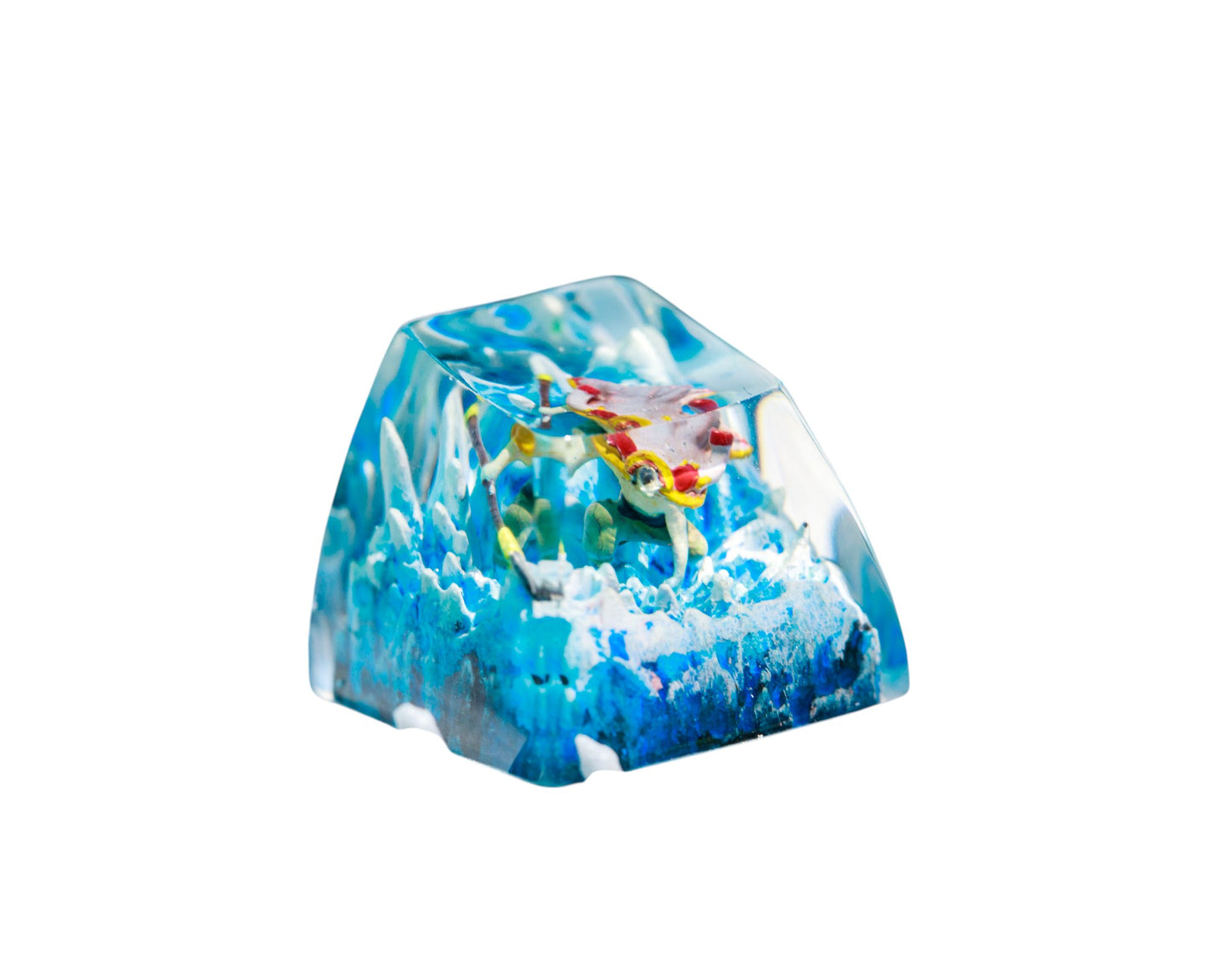 Keycap Whitebeard Blue Base | Artisan Mechanical Keycap