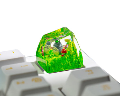 Keycap Totoro Grass Mushroom Flower