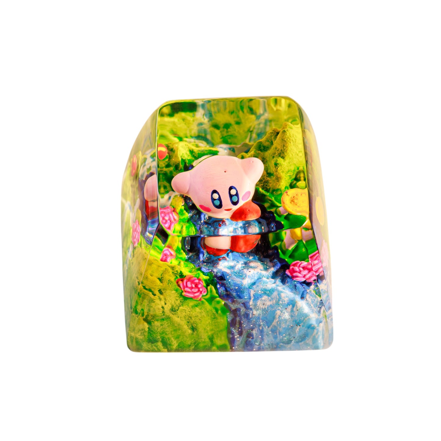 Keycap Kirby Grass Waterfall | Artisan Mechanical Keycap