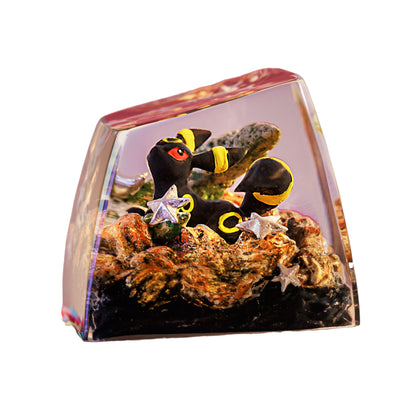 Keycap Umbreon Brown Base New | Artisan Mechanical Keycap