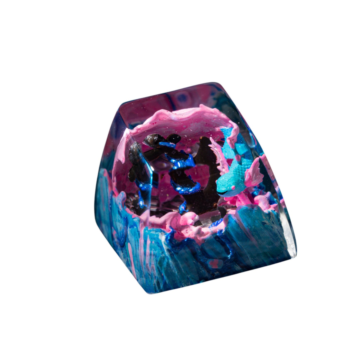 Keycap Koi Fish Blue Pink New 1U | Artisan Keycap