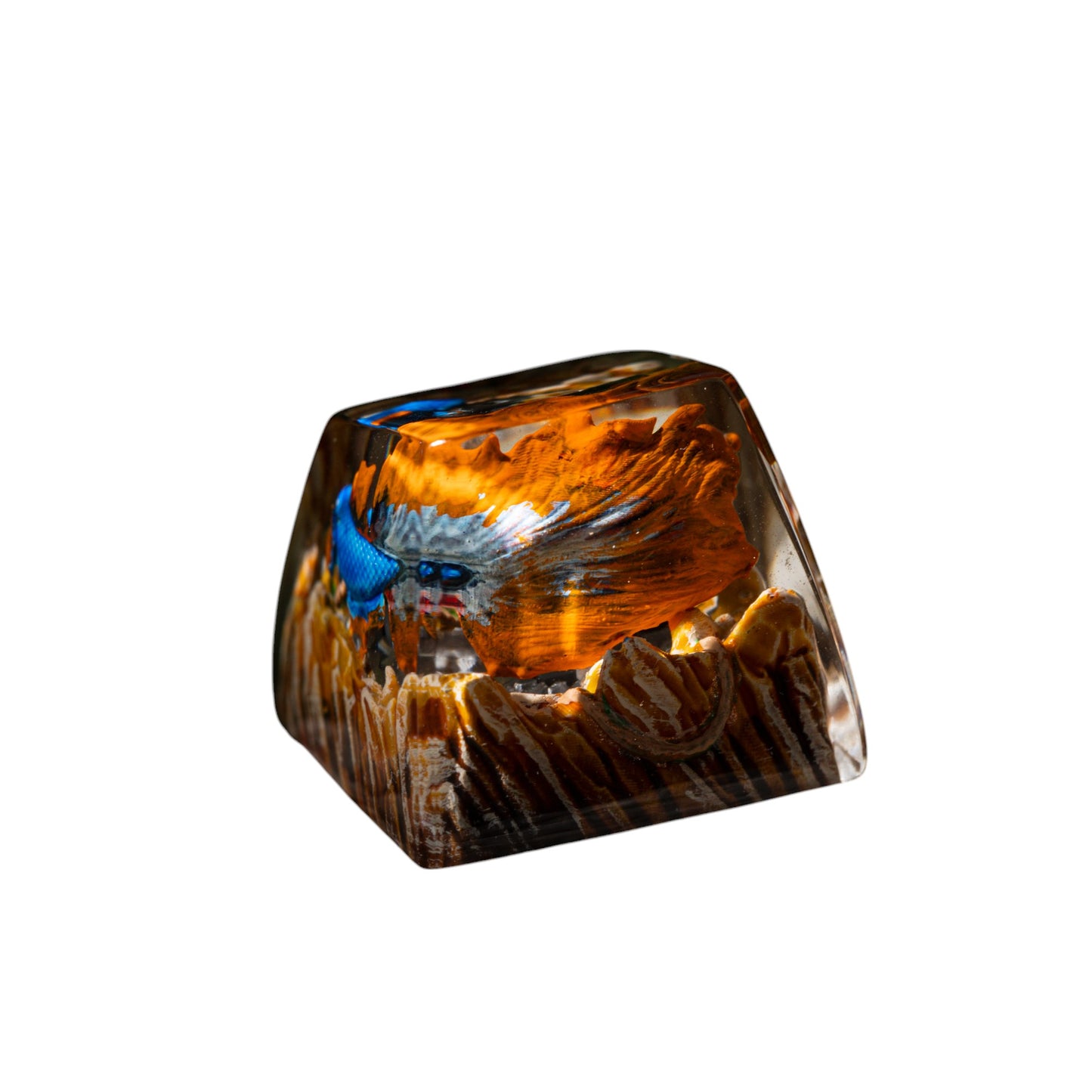 Keycap Koi Fish Blue Brown New 1U | Artisan Keycap