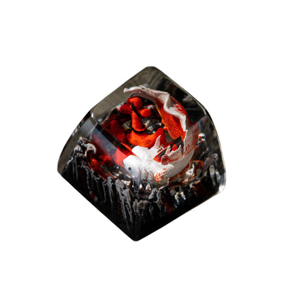 Keycap Koi Fish White Red New 1U