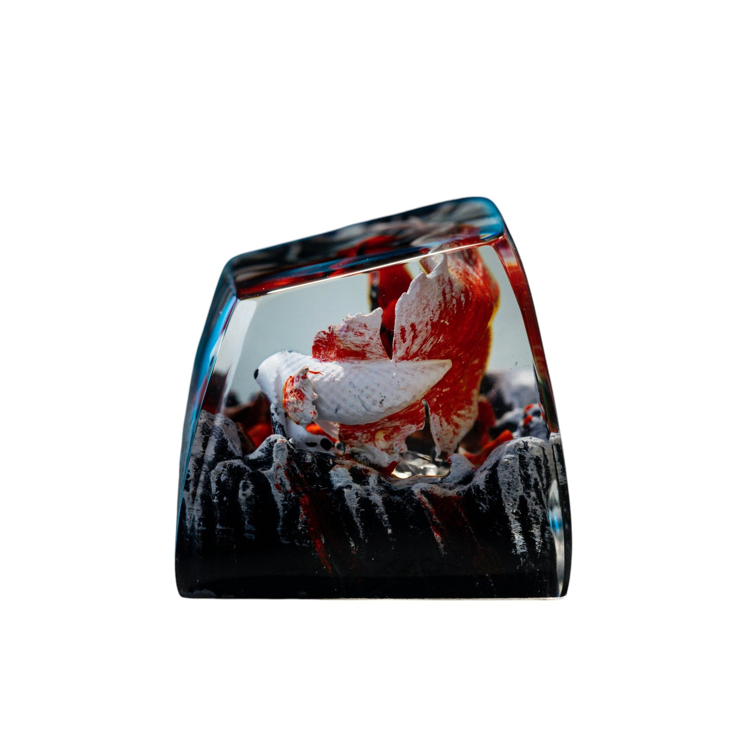 Keycap Koi Fish White Red New 1U