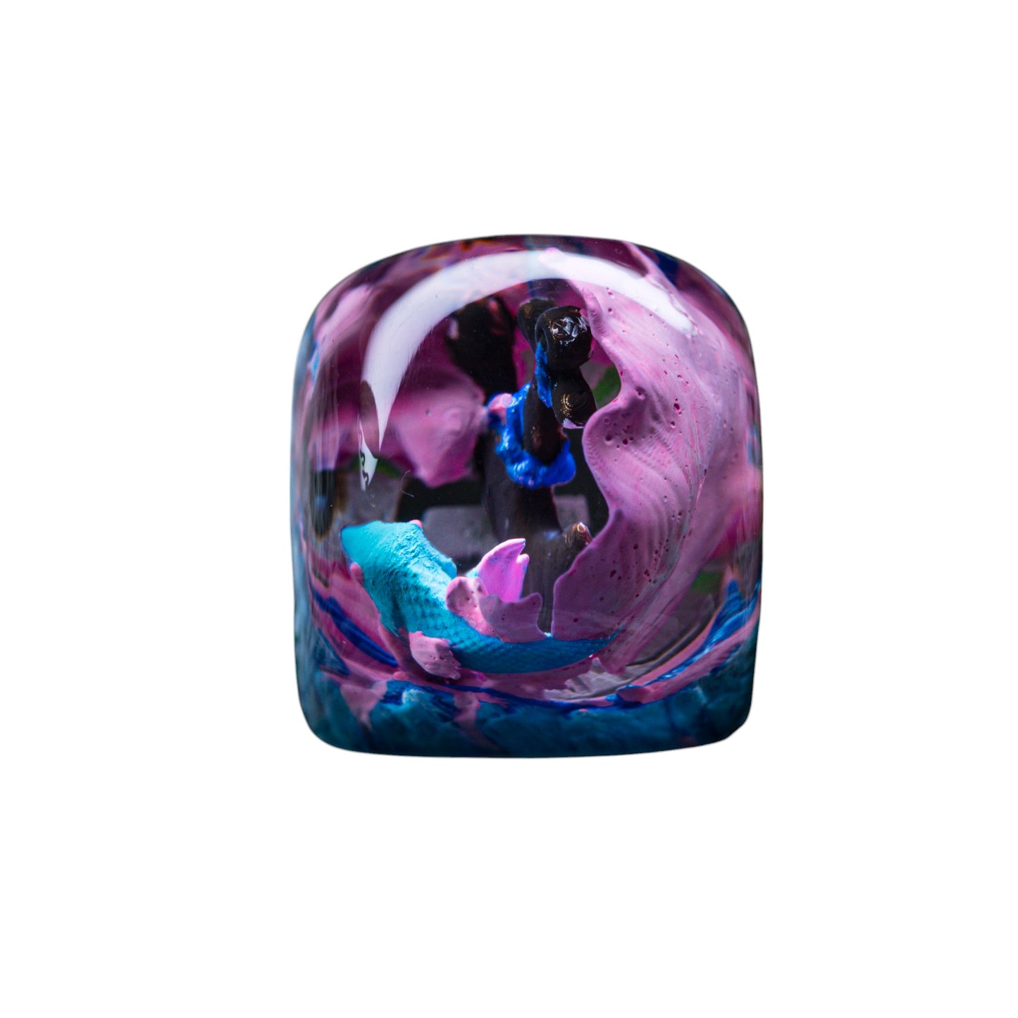 Keycap Koi Fish Blue Pink New 1U | Artisan Keycap