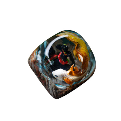 Keycap Koi Fish Gold New
