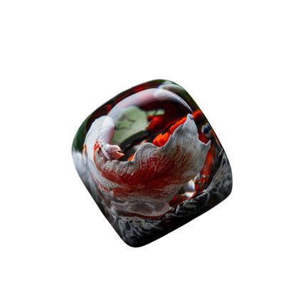 Keycap Koi Fish White Red New 1U