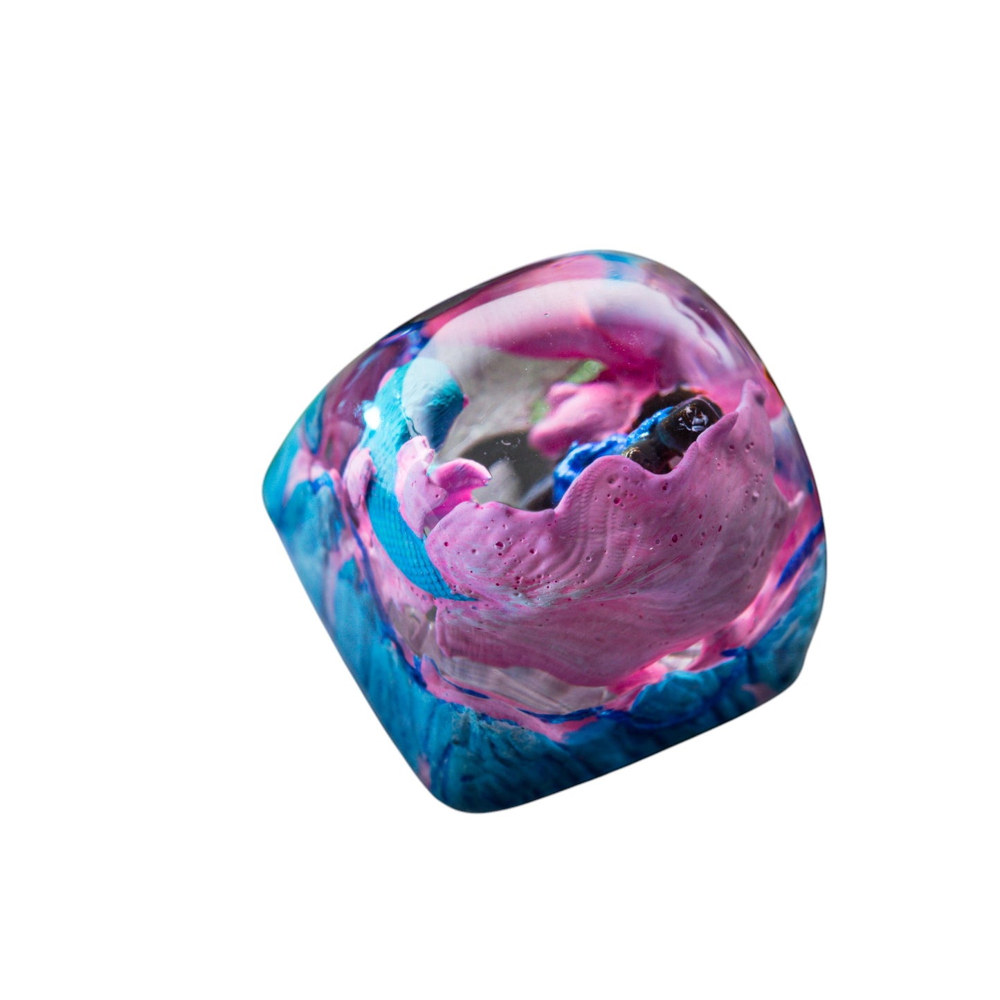 Keycap Koi Fish Blue Pink New 1U | Artisan Keycap