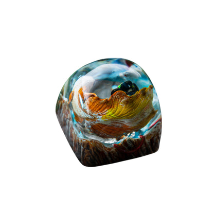 Keycap Koi Fish Blue Brown New 1U | Artisan Keycap
