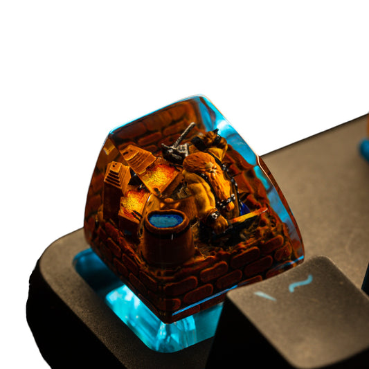 Keycap Dwarf Blacksmith | Artisan Mechanical Keycap