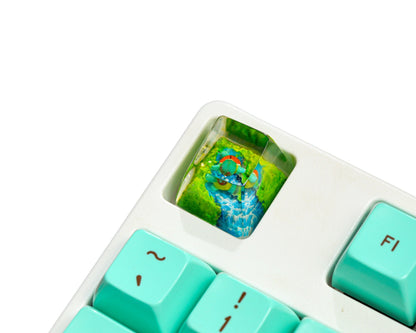 Keycap Squirtle Grass Waterfall | Artisan Mechanical Keycap