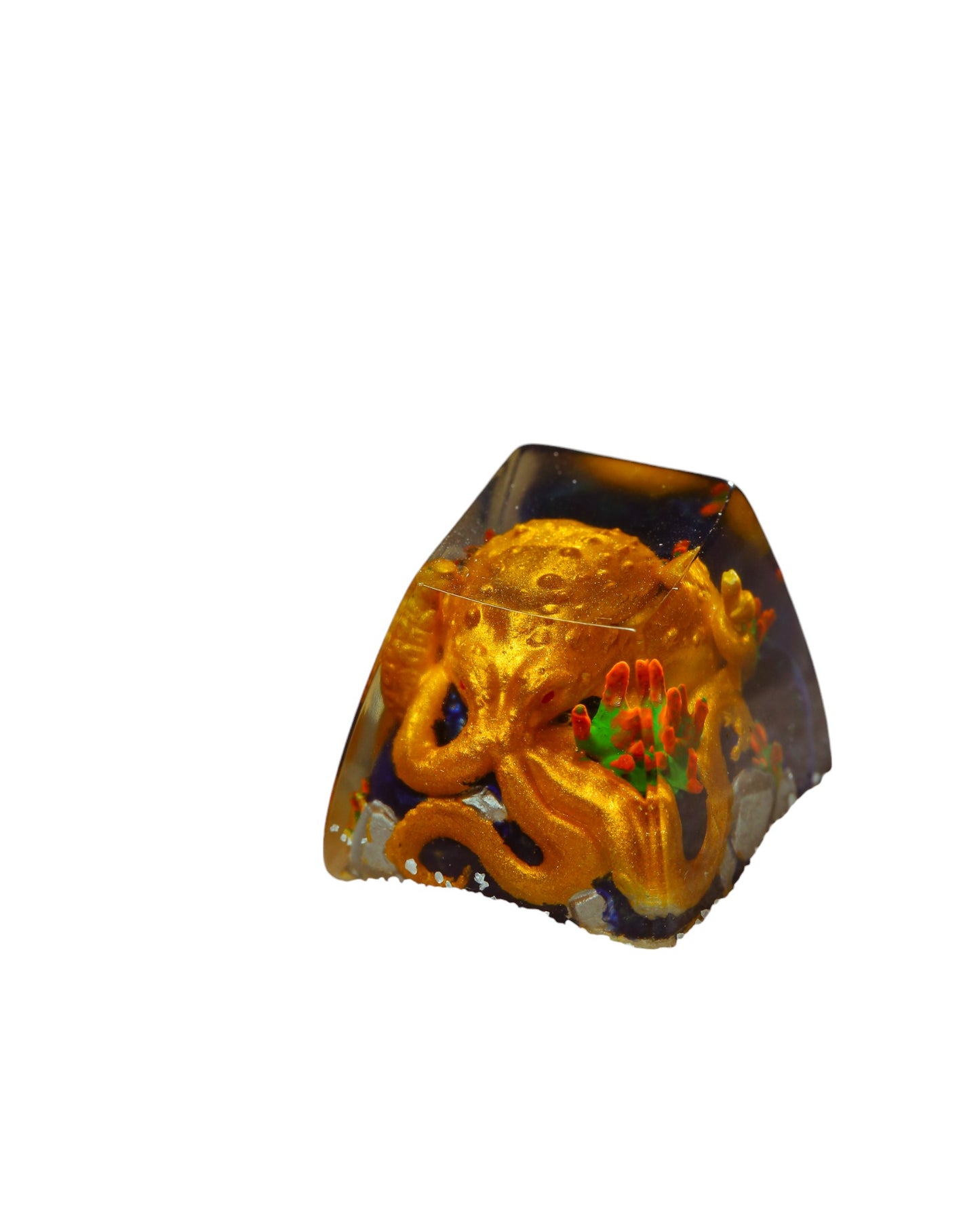 Keycap Octopus Gold | Artisan Mechanical Keycap