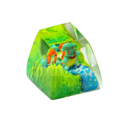 Keycap Squirtle Grass Waterfall | Artisan Mechanical Keycap