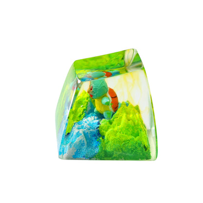Keycap Squirtle Grass Waterfall | Artisan Mechanical Keycap