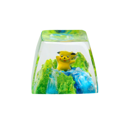 Keycap Pikachu Grass Waterfall | Artisan Mechanical Keycap