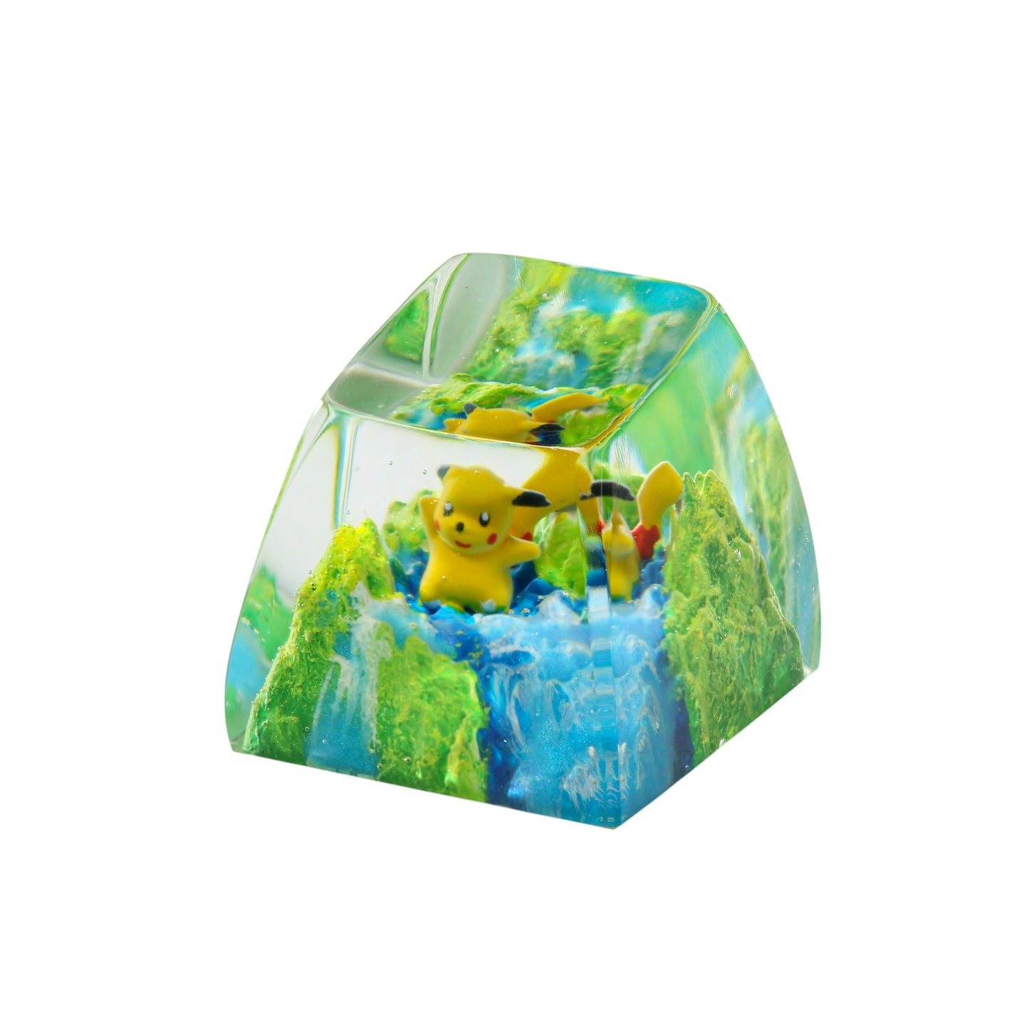 Keycap Pikachu Grass Waterfall | Artisan Mechanical Keycap