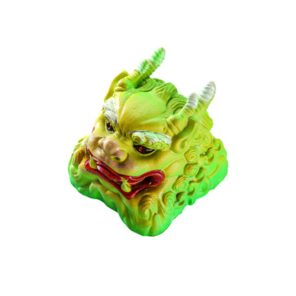 Keycap Unicorn Blue Yellow Horizontal Brow | Artisan Keycap