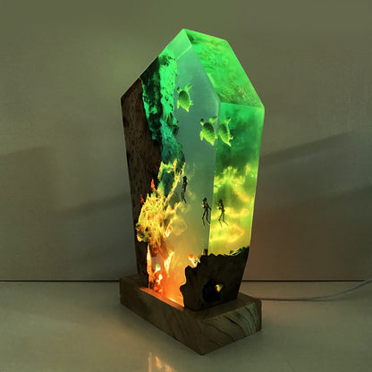 Ocean Art Epoxy Lamp – LY006-1