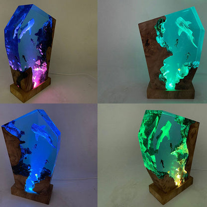 Mystical Ocean Epoxy Lamp – LY002-1